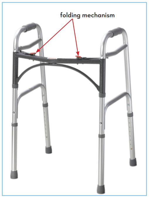Walker Easy-Release Buttons
